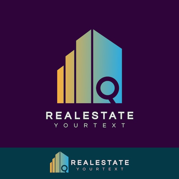 Download Free Real Estate Initial Letter Q Logo Design Premium Vector Use our free logo maker to create a logo and build your brand. Put your logo on business cards, promotional products, or your website for brand visibility.