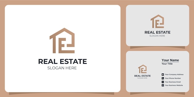 Premium Vector Real Estate Logo And Branding Business Card Set