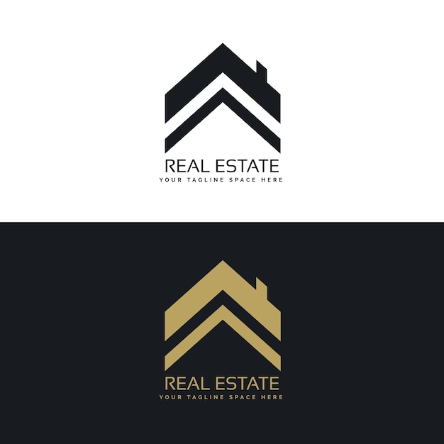 Free Vector | Real estate logo design concept