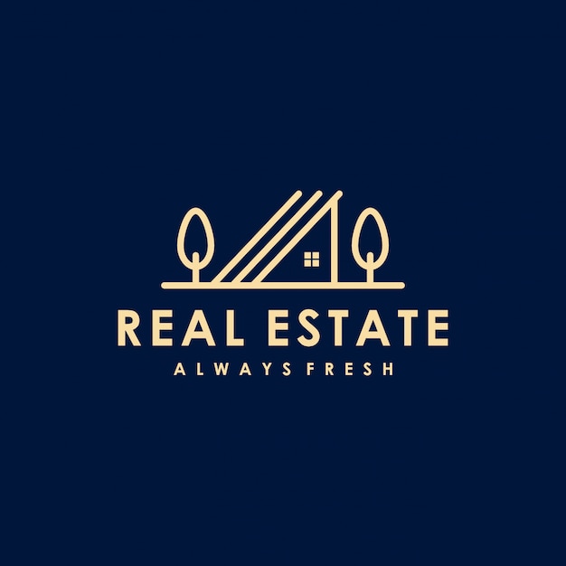 Premium Vector | Real estate premium logo design