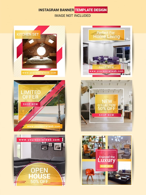 Real Estate Social Media Post Template Design Premium Vector