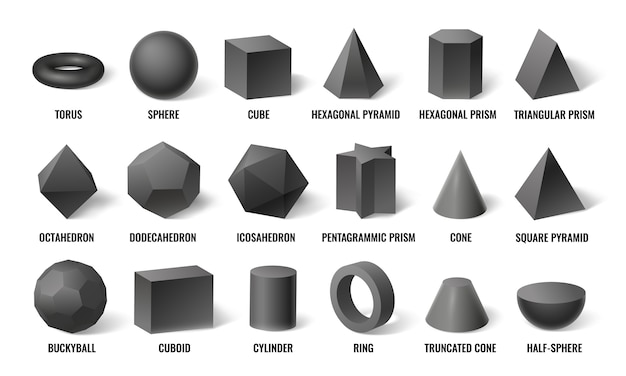 basic 3d shapes for download photoshop