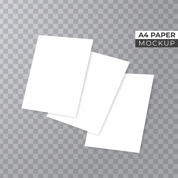 Download Premium Vector Realistic 3d Stacks Paper Mockup PSD Mockup Templates
