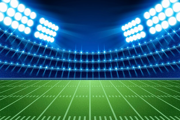 Free Vector | Realistic american football stadium