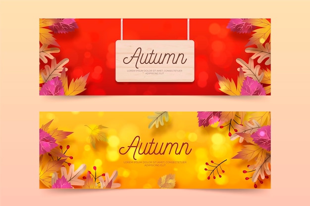 Download Free Download Free Realistic Autumn Banners Template Vector Freepik Use our free logo maker to create a logo and build your brand. Put your logo on business cards, promotional products, or your website for brand visibility.
