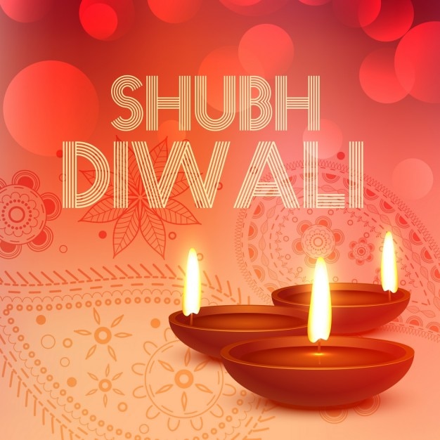 Realistic background for diwali