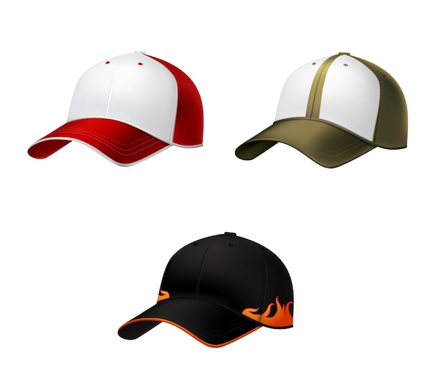Download Realistic baseball cap | Premium Vector