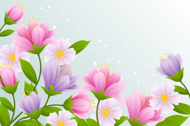 Free Vector Realistic Beautiful Spring Background