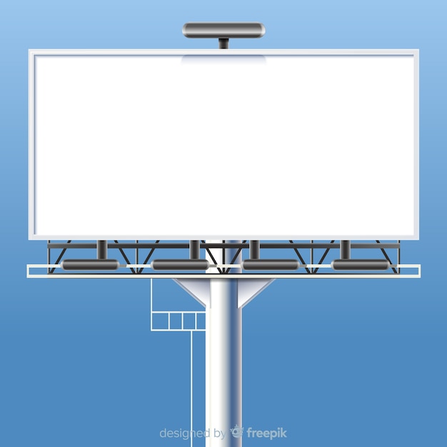 Download Realistic billboard template | Free Vector