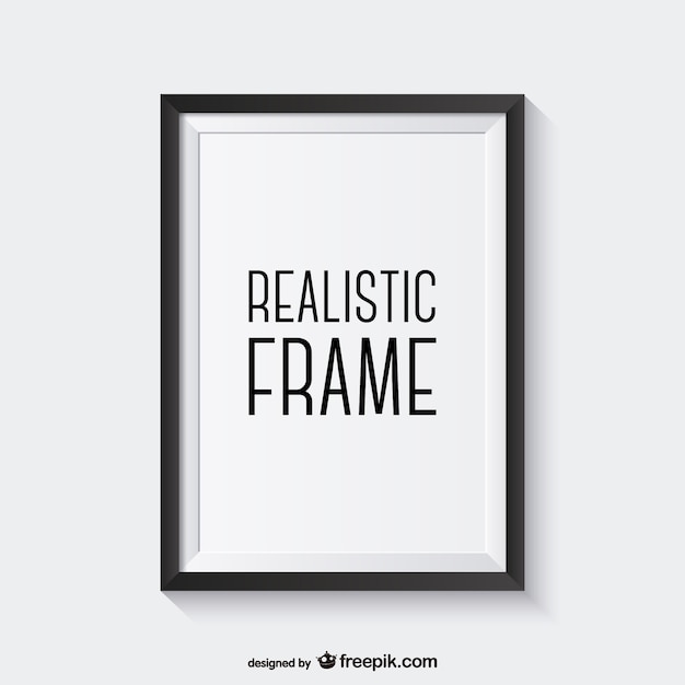 Download Free Vector | Realistic black frame