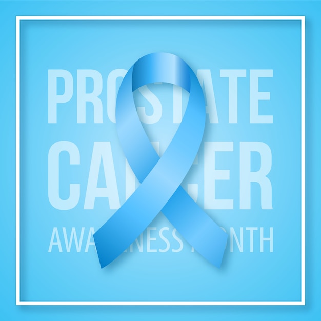 Premium Vector Realistic Blue Ribbon Symbol Of Prostate Cancer Awareness Month 3141