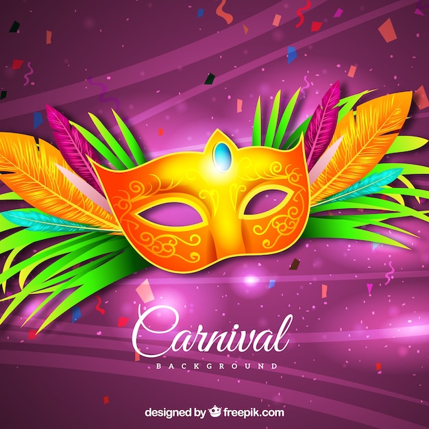 Realistic brazilian carnival background Free Vector Realistic brazilian carnival background Free Vector