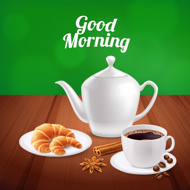 Download Free Vector | Realistic breakfast