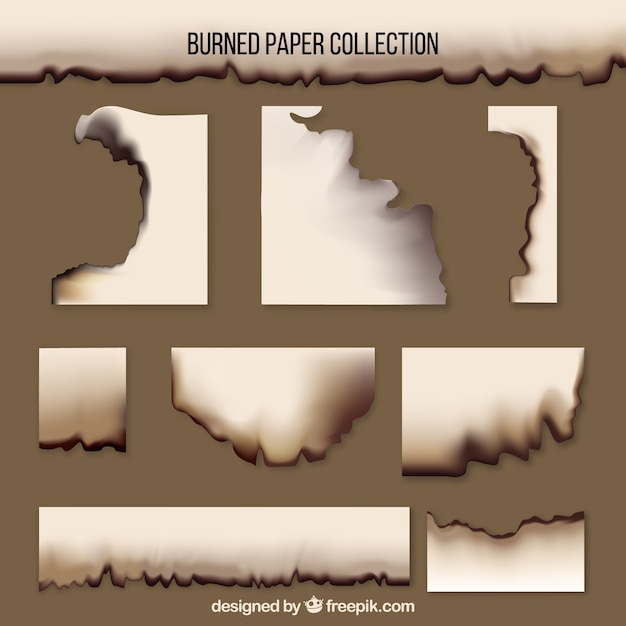 Realistic burned paper texture Vector Free Download