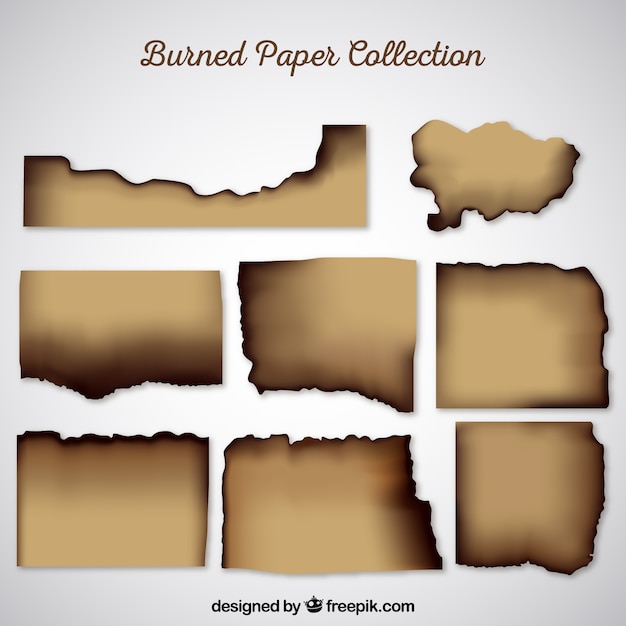 Realistic burned paper texture