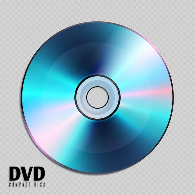 現実的なcdまたはdvdのコンパクトディスクがイラストを閉じます プレミアムベクター