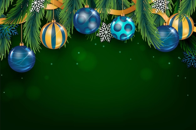 Premium Vector | Realistic christmas background