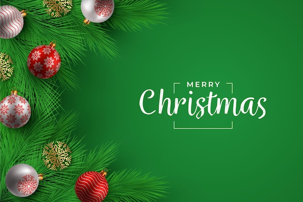 Premium Vector | Realistic christmas background