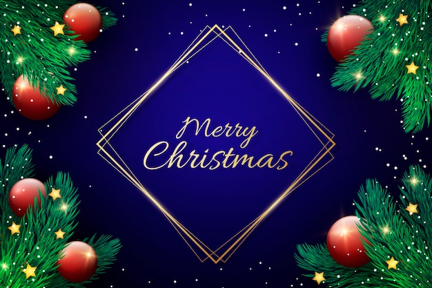 Free Vector | Realistic christmas background