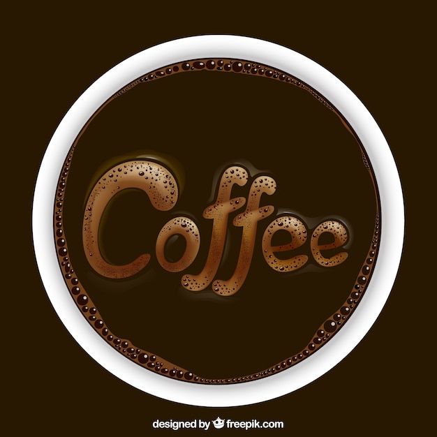 Download Realistic coffee logo Vector | Free Download