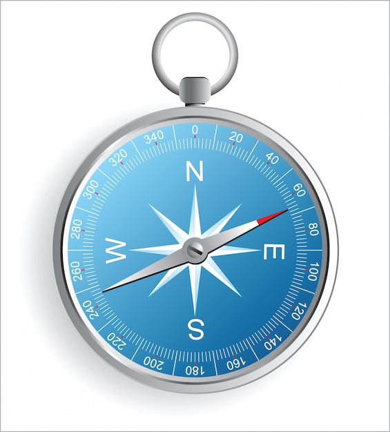 Premium Vector Realistic Compass Icon