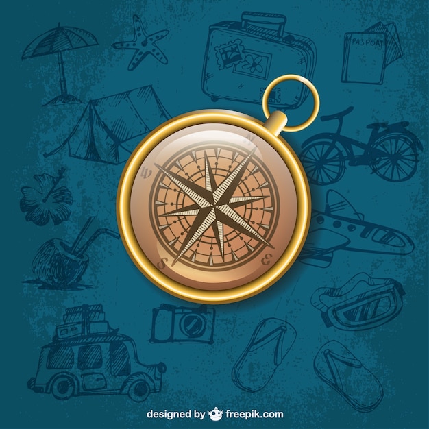 Free Vector Realistic Compass 1489