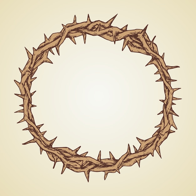 Download Free Vector | Realistic crown of thorns concept