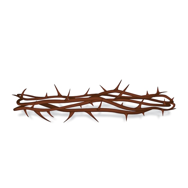 Realistic crown of thorns | Free Vector