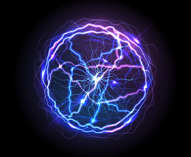 blue plasma ball