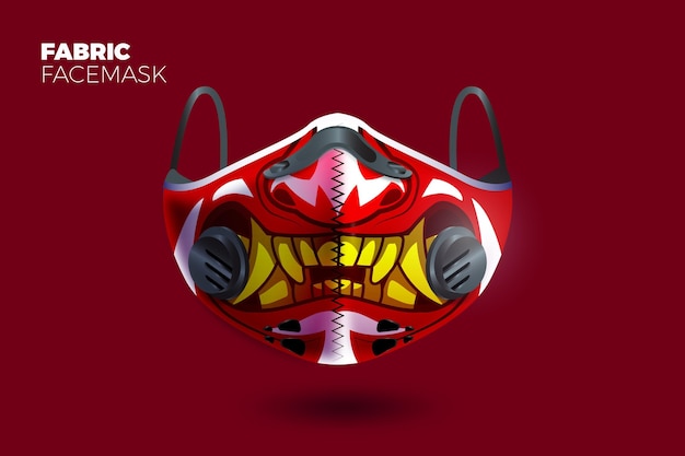 Download Free Download This Free Vector Realistic Fabric Face Mask With Teeth Use our free logo maker to create a logo and build your brand. Put your logo on business cards, promotional products, or your website for brand visibility.