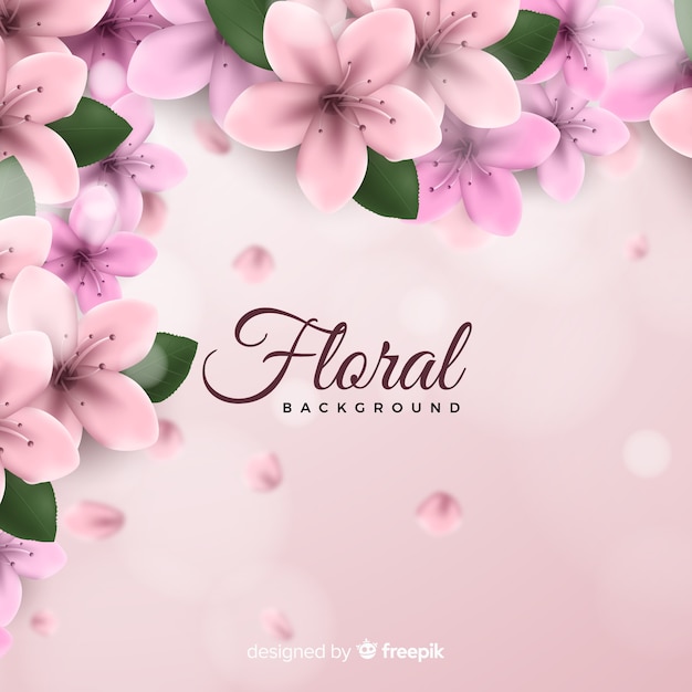 Free Vector Realistic Floral Background