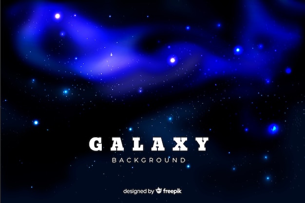 Realistic Galaxy Background Free Vector