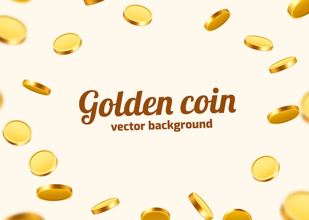 Premium Vector | Realistic gold coins explosion. isolated on ...