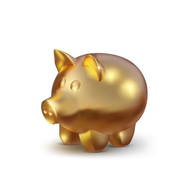9ct Yellow Gold Piggy Bank Charm with Lucky Penny                         A94666 