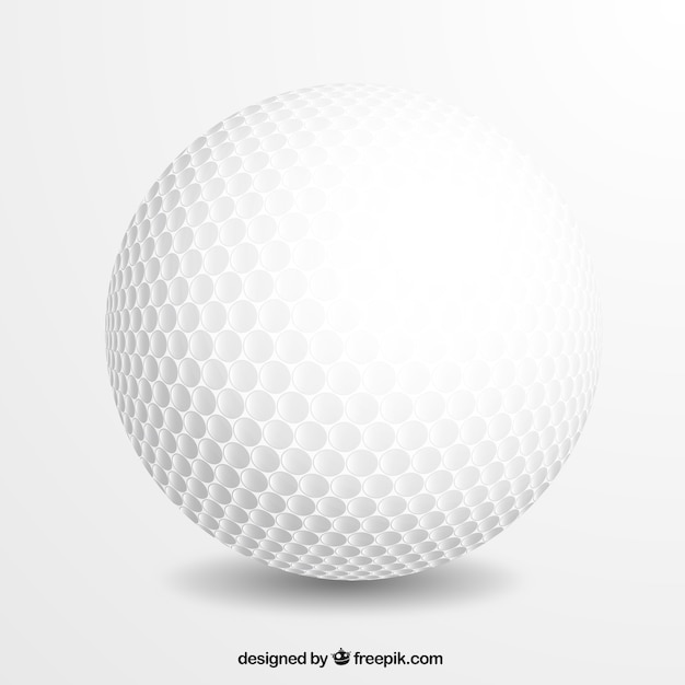 Realistic golf ball