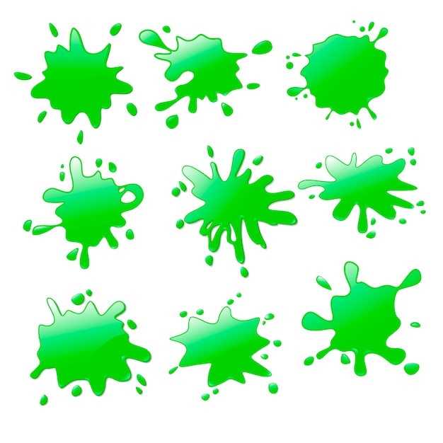 Premium Vector | Realistic green slime. green slime