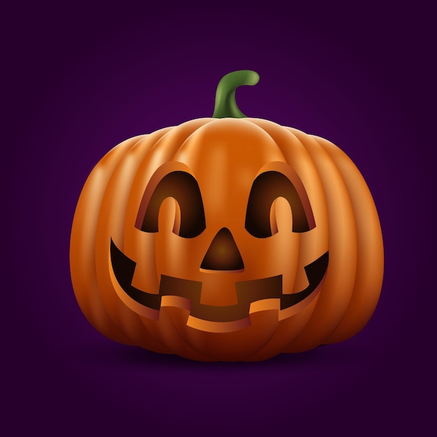 Premium Vector | Realistic halloween pumpkin