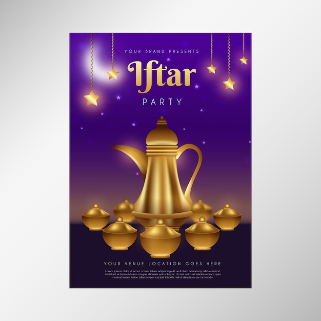 iftar-invitation-template-design-free-vector