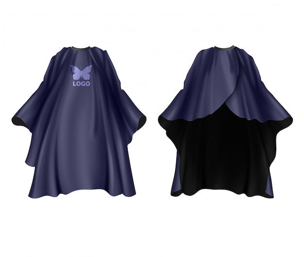 Download Realistic illustration dark blue hairdresser apron ...