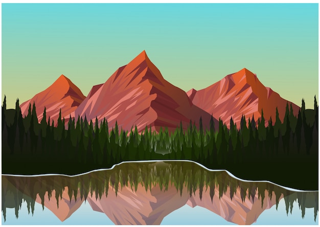 Free Free 90 Mountain Landscape Svg SVG PNG EPS DXF File