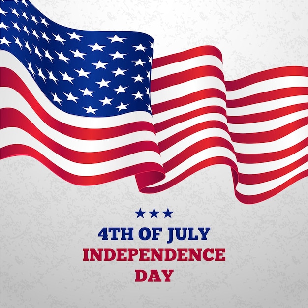 Premium Vector | Realistic independence day