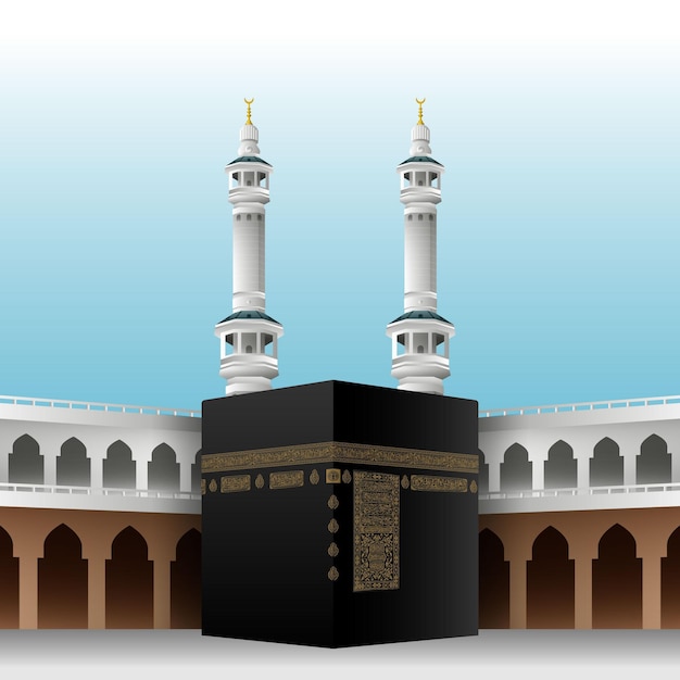 Free Vector | Realistic islamic pilgrimage