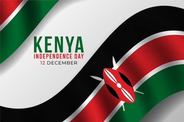 Premium Vector | Realistic Jamhuri Day With Flag