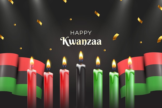 Premium Vector Realistic Kwanzaa Background