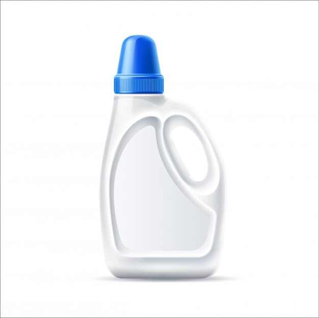 Premium Vector | Realistic laundry detergent bottle blank