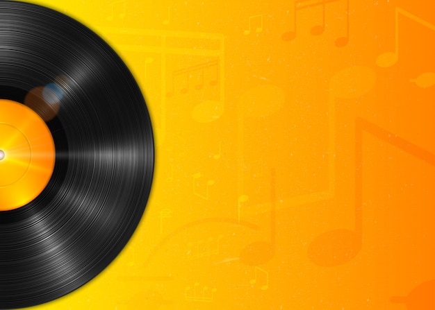 Premium Vector Realistic Long Playing Lp Vinyl Record With Yellow Label Vintage Vinyl Gramophone Record Background With Notes See more ideas about gramaphone, phonograph, gramophone. https www freepik com profile preagreement getstarted 5034227