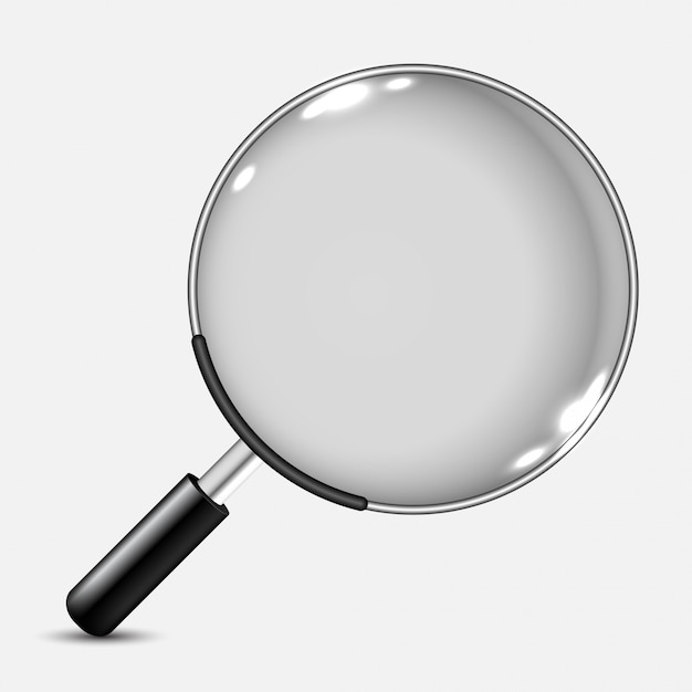 Premium Vector Realistic Magnifying Glass Icon