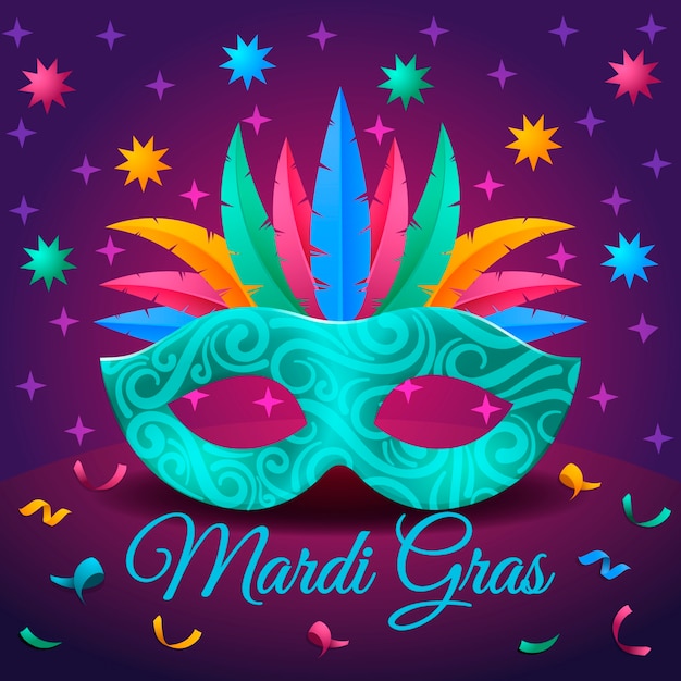 Realistic mardi gras | Free Vector