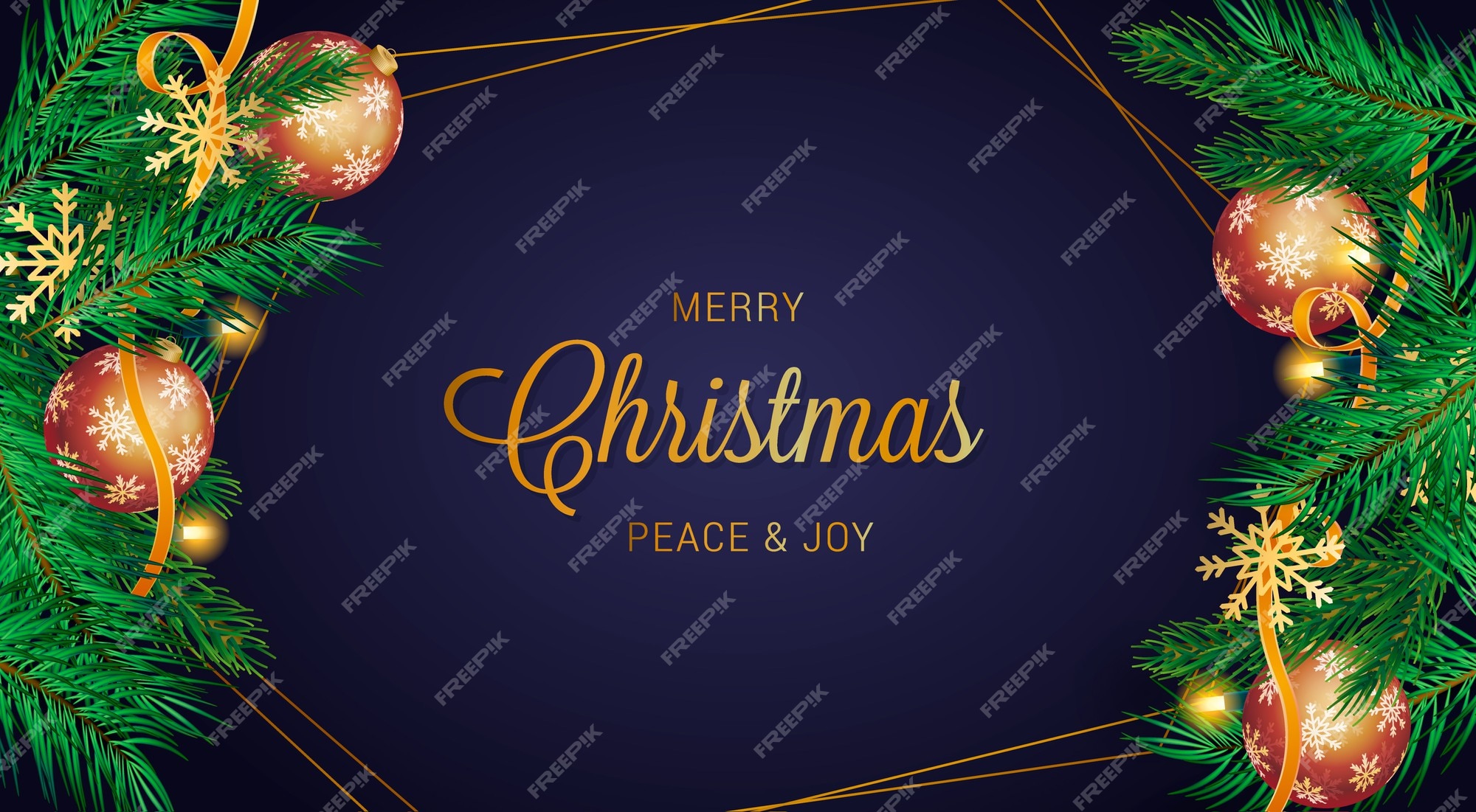 Free Vector | Realistic merry christmas background