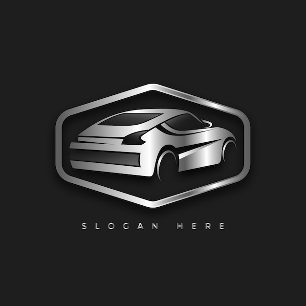 Download Free Download This Free Vector Realistic Metallic Car Logo Template Use our free logo maker to create a logo and build your brand. Put your logo on business cards, promotional products, or your website for brand visibility.